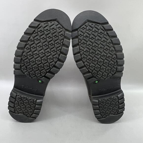 Timberland Larchmont Cheslsea Boots Men Size 12 Brown Leather Ankle Pull On Shoe - Picture 7 of 9